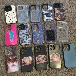 lot of 15 iPhone 15 pro cases. (Can fit iPhone 14 Pro.)